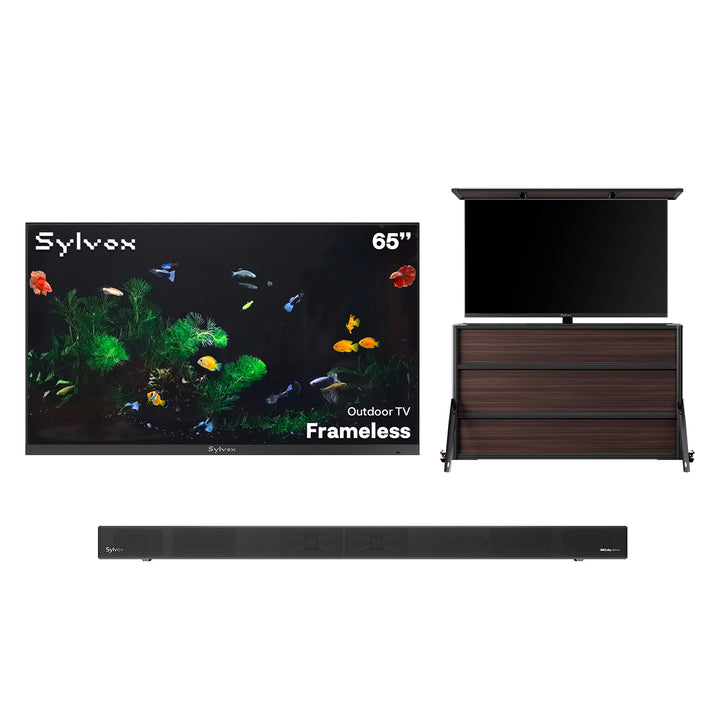 sylvox outdoor TV with cabinet 